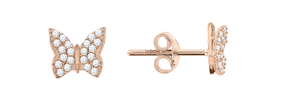 Stud earrings Butterfly 