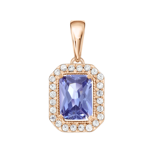 Pendant with zirconia 