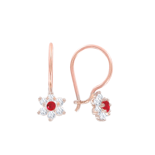 Earrings with zirconia 