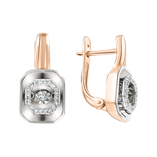 Earrings with diamonds 