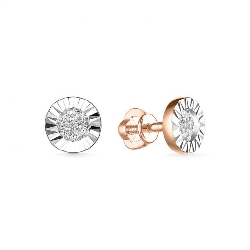 Stud earrings with diamonds 
