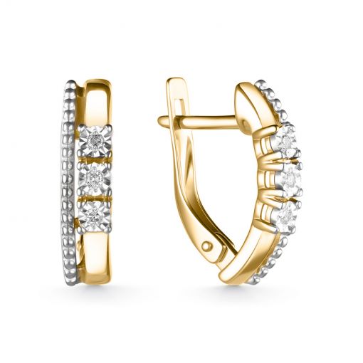 Earrings with diamonds 