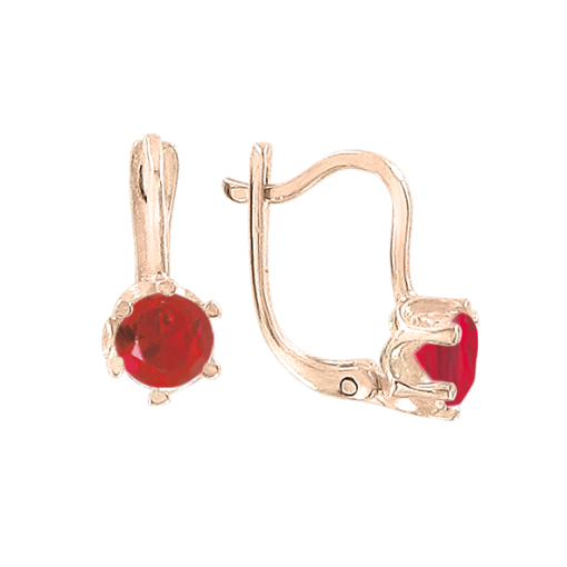 Earrings with zirconia 