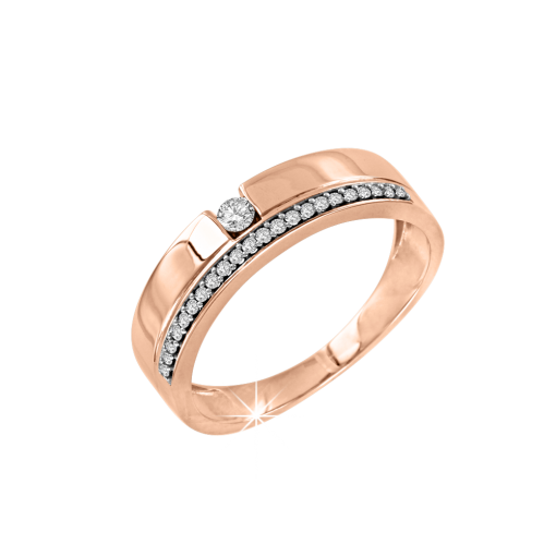 Women's ring with diamonds 