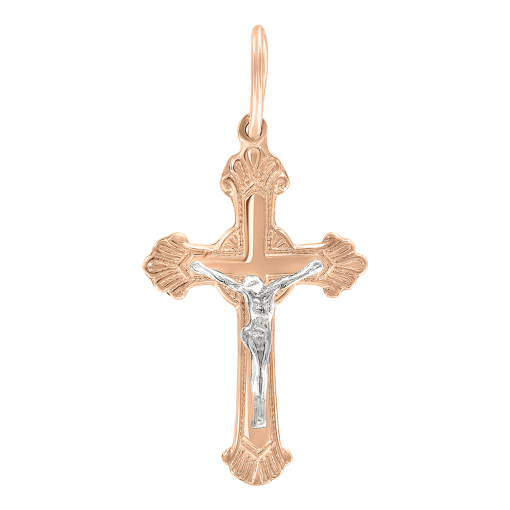 Pendant cross with engraving 