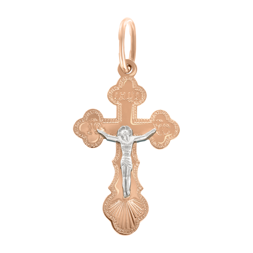 Pendant cross with engraving 