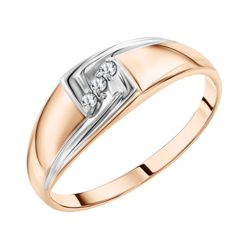 Women's ring with diamonds 
