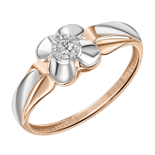 Women's ring with a diamond 