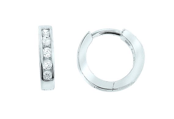 Earrings with zirconia 