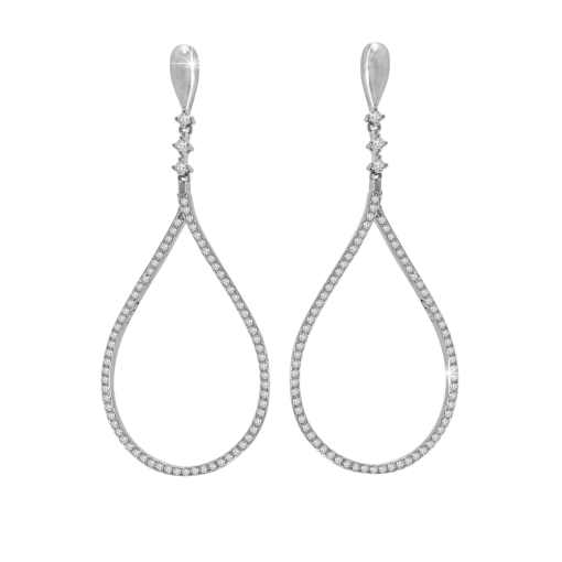 Stud earrings with zirconia 