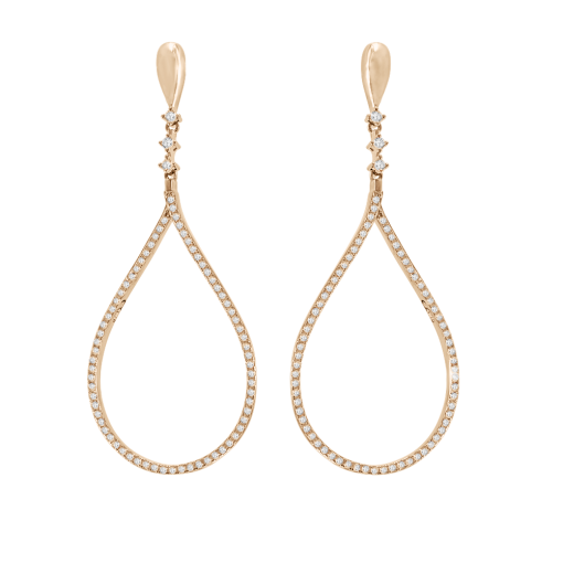 Stud earrings with zirconia 