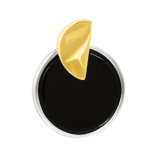 Pendant with onyx and gilding 