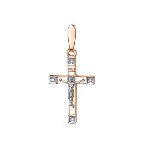 Pendant cross with diamonds 