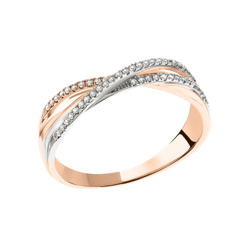 Women's ring with diamonds 