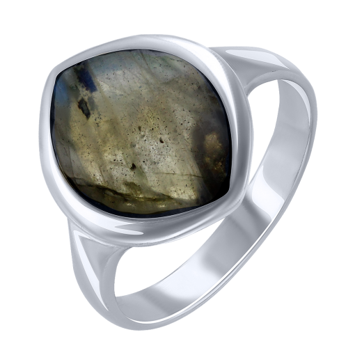 Women's ring with labradorite 