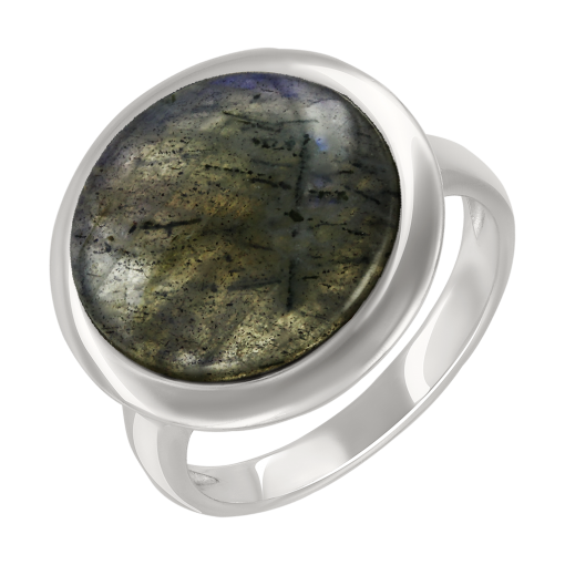 Women's ring with labradorite 