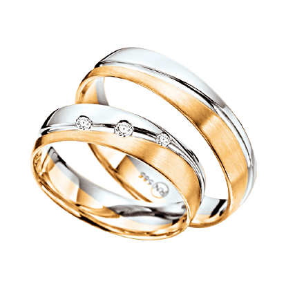 Wedding rings with diamonds 