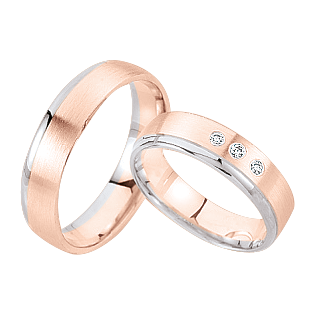 Wedding rings with diamonds 