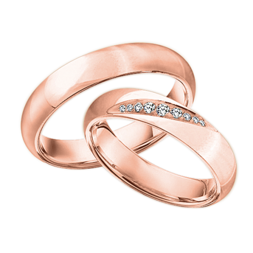 Wedding rings with diamonds without diamonds
