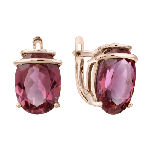Earrings with rubies HTS 