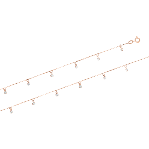 Anklet with zirconia 
