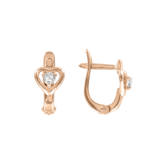 Earrings with zirconia 