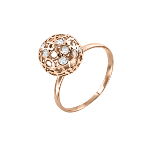 Women's ring with zirconia 