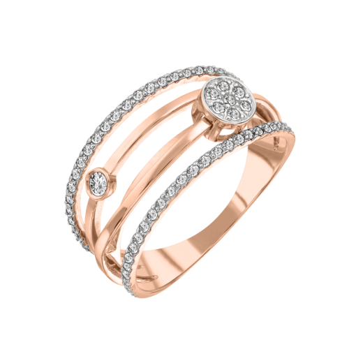 Women's ring with zirconia 