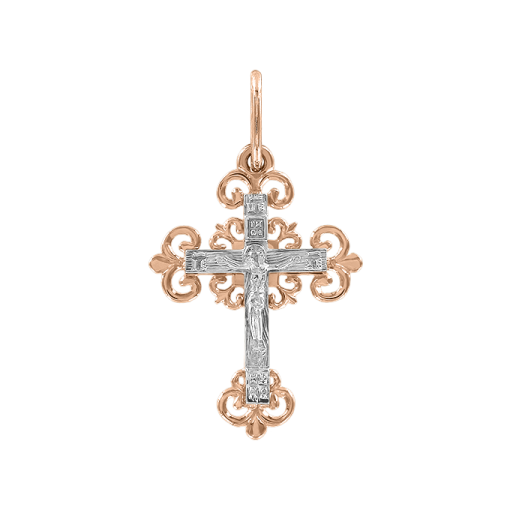 Pendant cross with engraving 