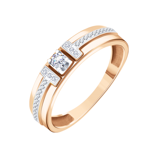 Women's ring with diamonds 