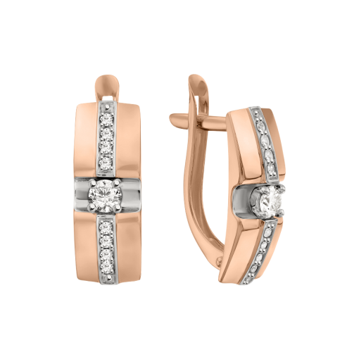 Earrings with diamonds 