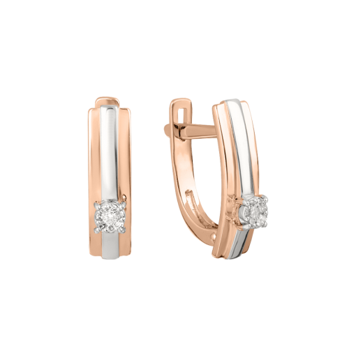 Earrings with diamonds 