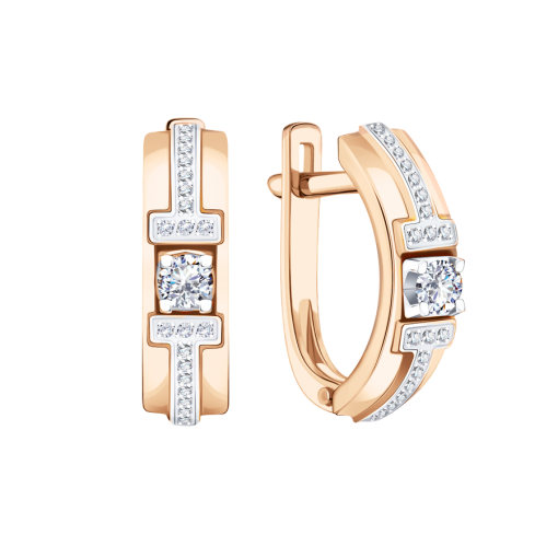 Earrings with diamonds 