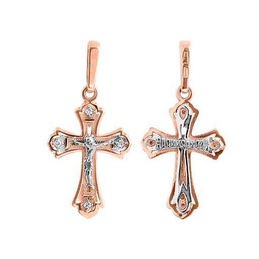 Pendant cross with zirconia 
