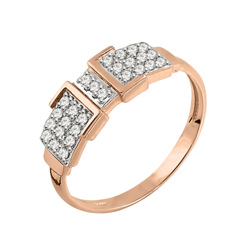 Women's ring with diamonds 
