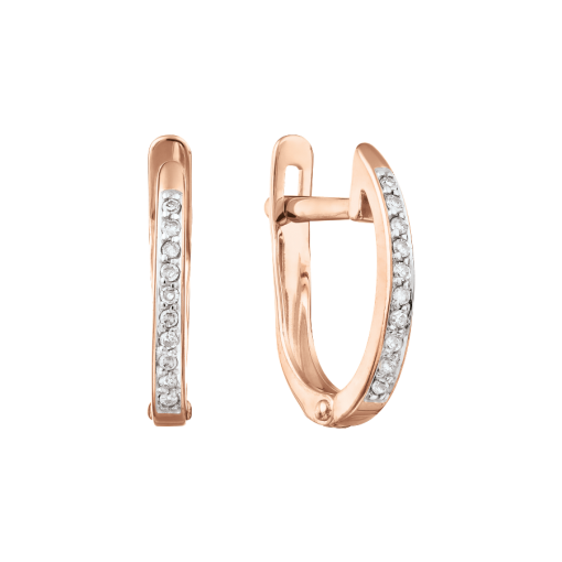 Earrings with diamonds 