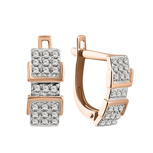 Earrings with diamonds 