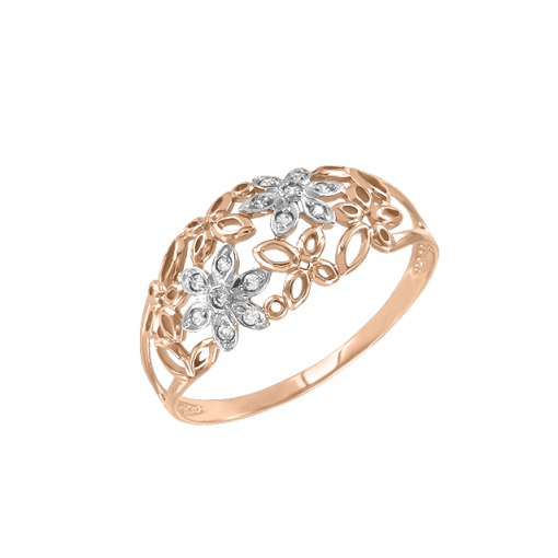Women's ring with zirconia 