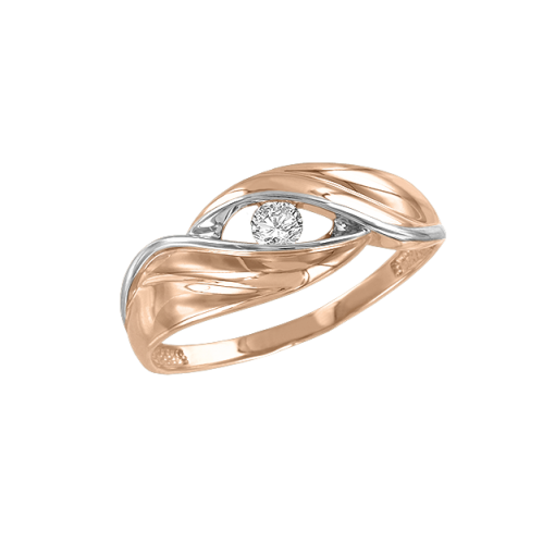 Women's ring with zirconia 