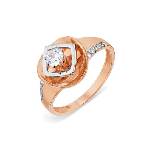 Women's ring with zirconia 