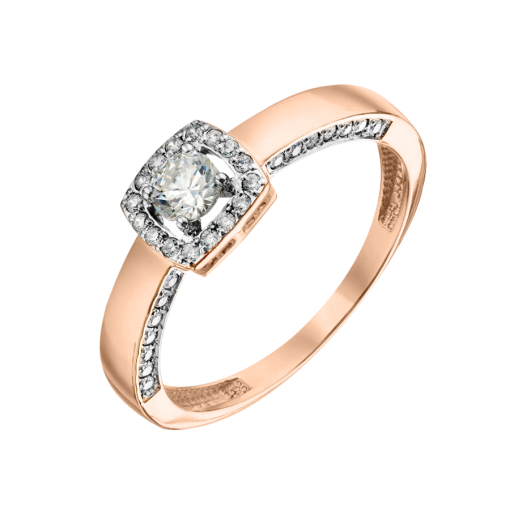 Women's ring with zirconia 
