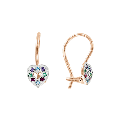 Earrings with zirconia 