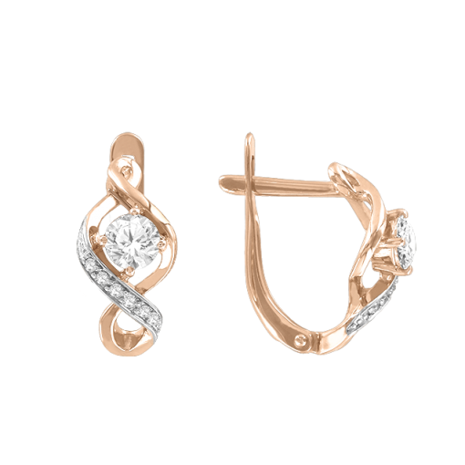Earrings with zirconia Swarovski 