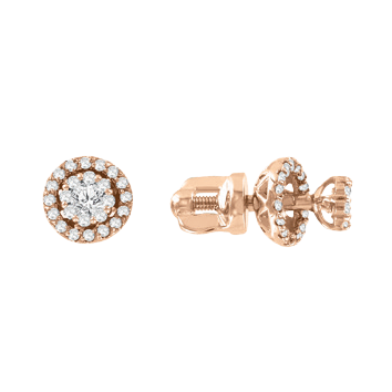 Earrings with zirconia 