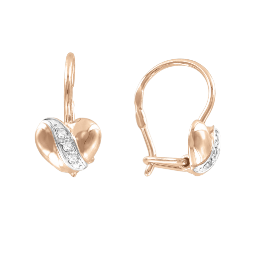 Earrings with zirconia 