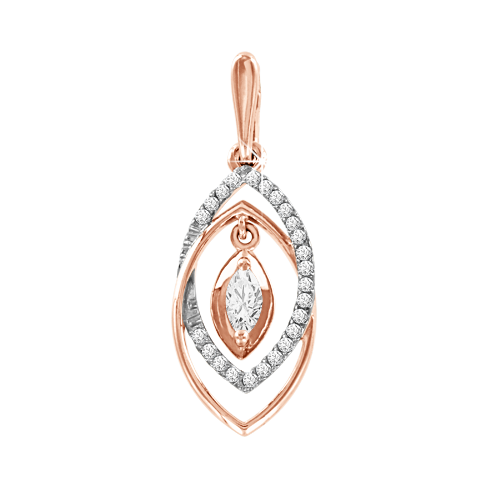 Pendant with zirconia 