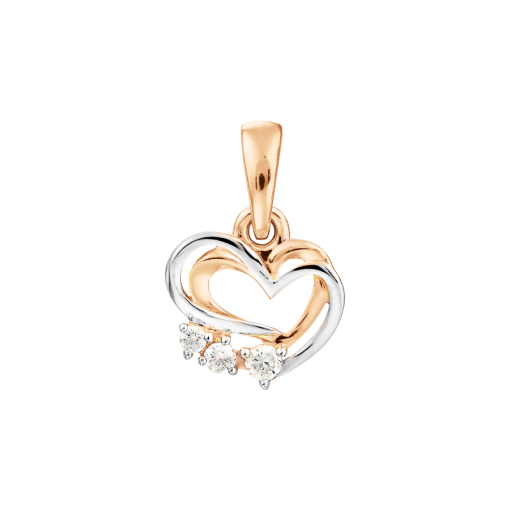 Pendant "Heart" with zirconia 