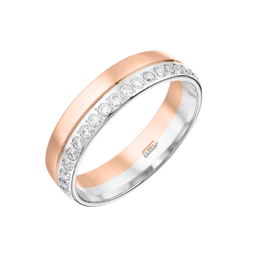 Women's ring with zirconia 