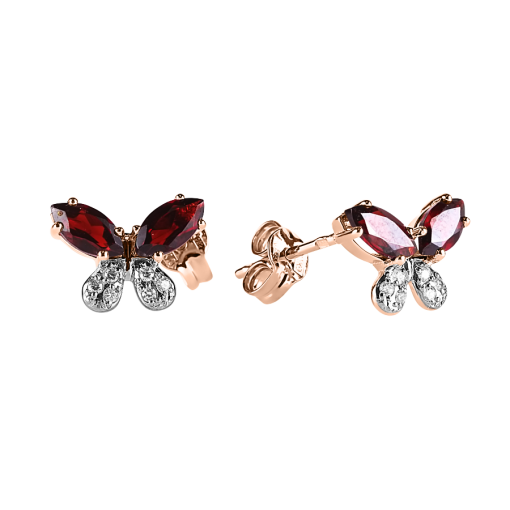 Stud earrings "Butterfly" 