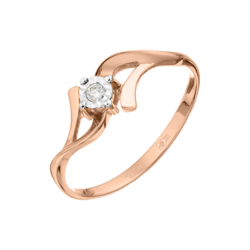 Women's ring with a diamond 